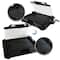 Megachef Reversible Indoor Grill & Griddle With Removable Glass Lid